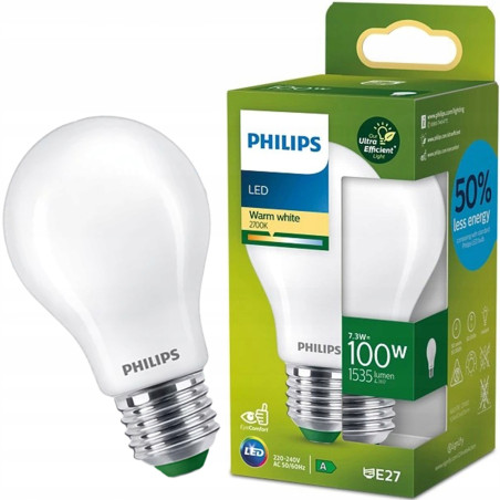 Żarówka LED E27 BULB 100W ciepła